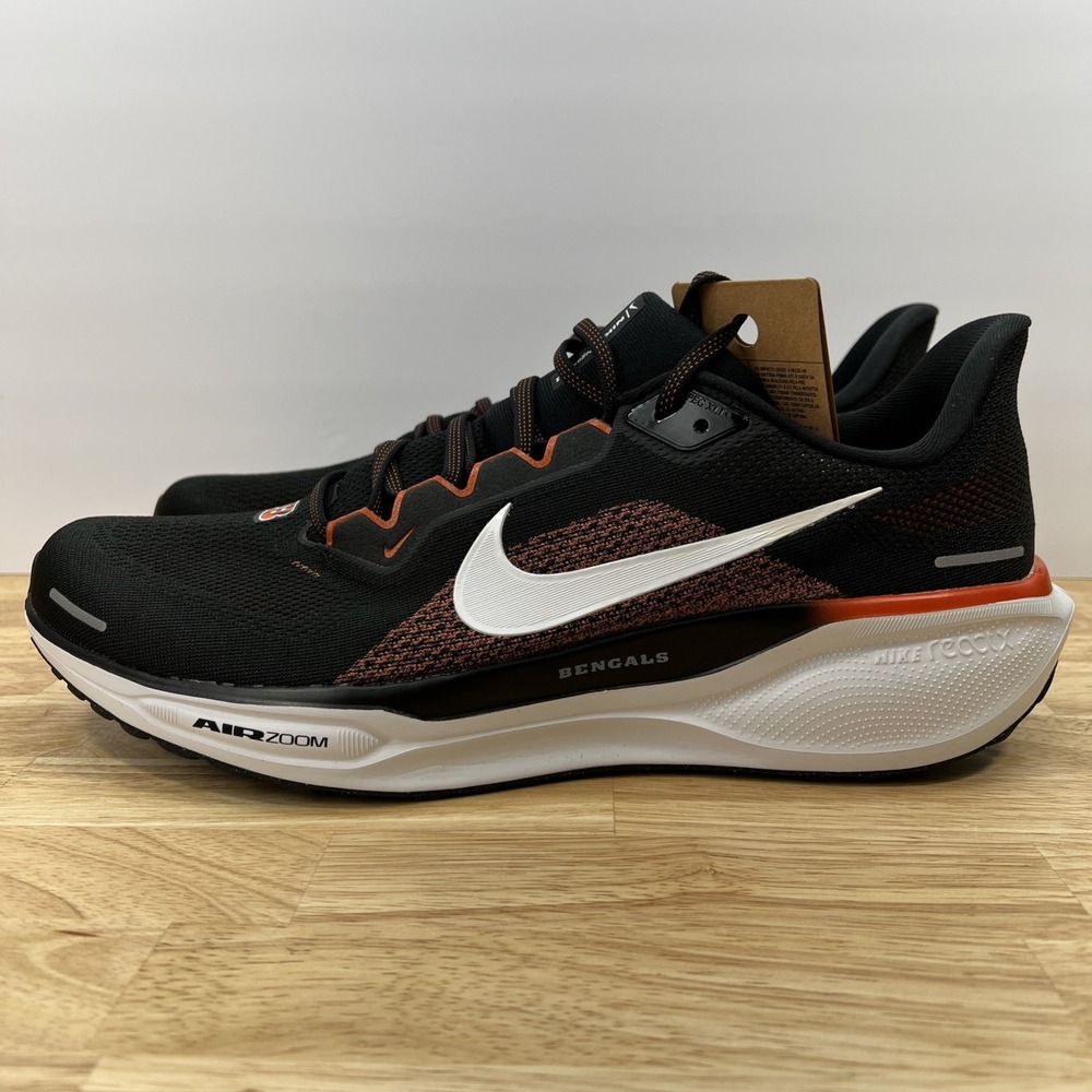 Nike Air Zoom Pegasus 41 Bengals Shoes Men's‎ 14 Sneakers FZ5074-400 NFL Black